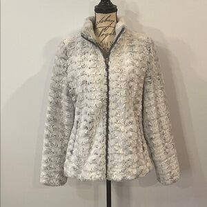 Krimson Klover ‘Katia plush fleece zip front jacket L